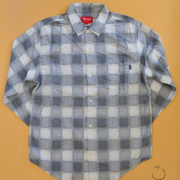 Supreme Printed Plaid Flannel Shirt - Picture 1 of 3